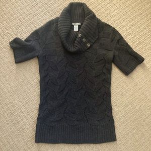 Design History Gray Cowl neck Sweater Tunic, size Small